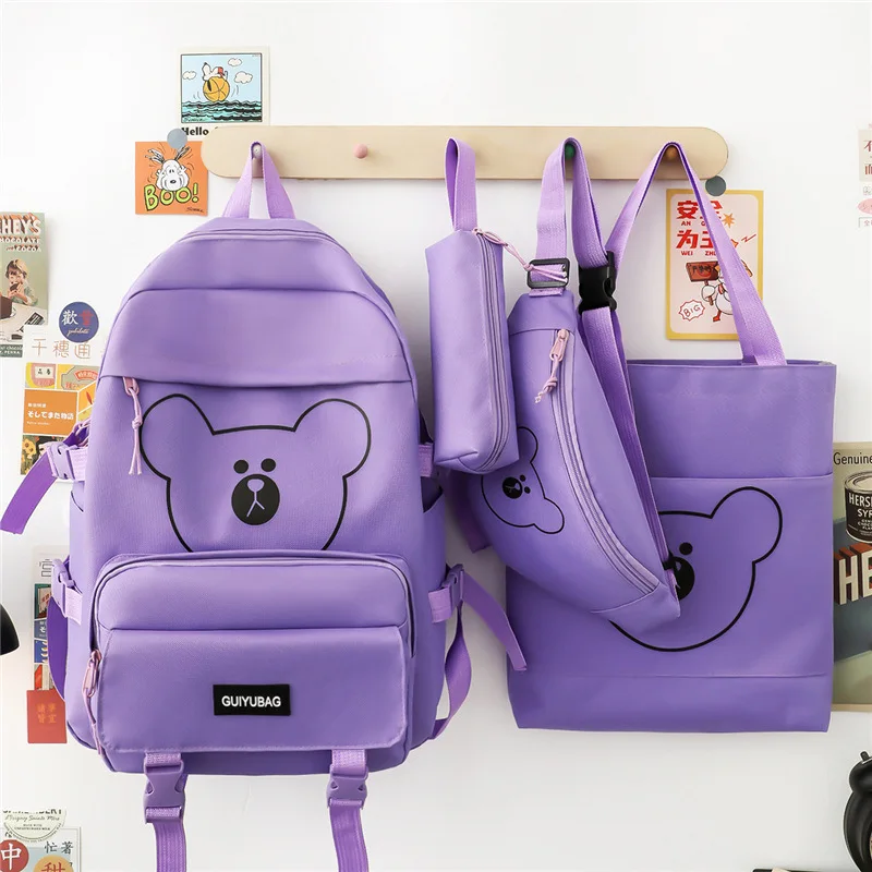 New School Bags Fashion Canvas Women Backpack Casual Classical School Bag For Teenage Girls Shoulder Bag Mochilas Rucksacks