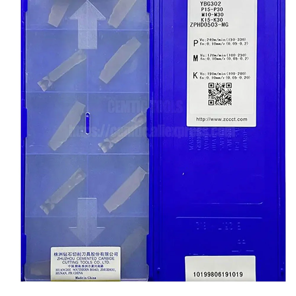 

Free Shipping ZCC ZPHD0503-MG YBG302 Parting & Turning Inserts GroovinG (10pcs/lots)