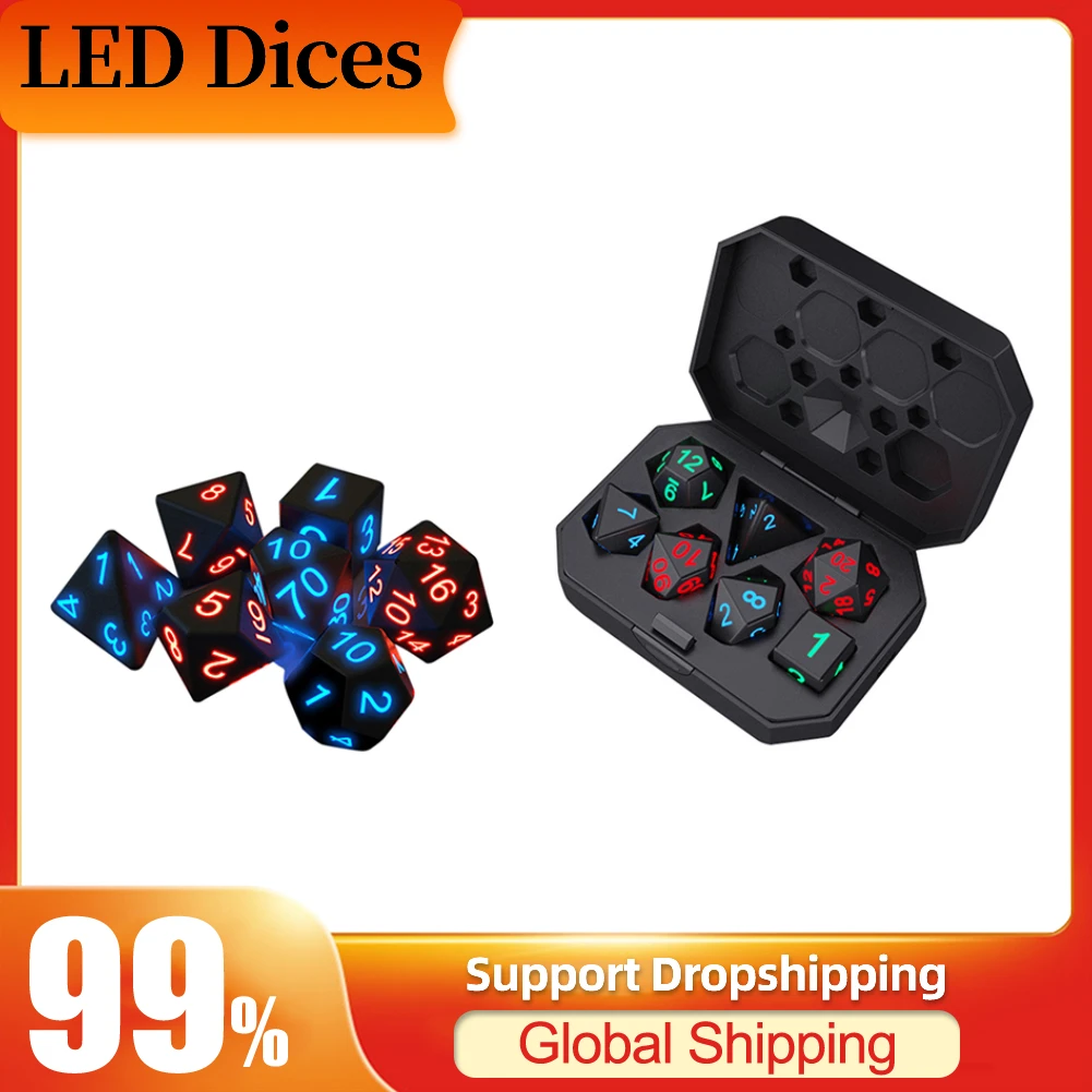 

7 шт., светодиодная вспышка для настольных игр