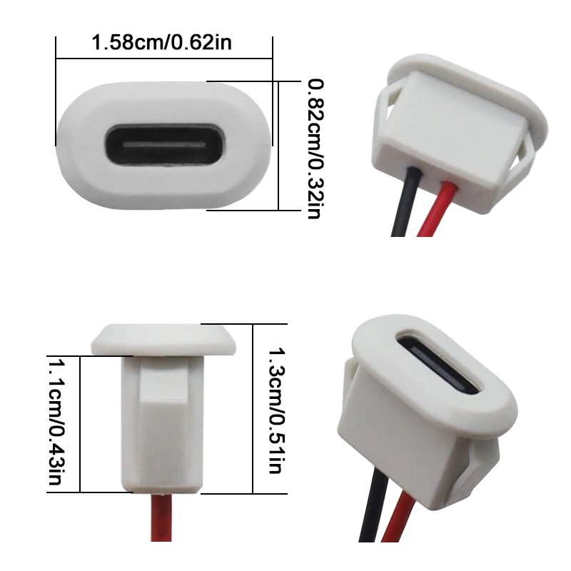 Фото 1-10 шт., водонепроницаемый штекер USB Type-C №2