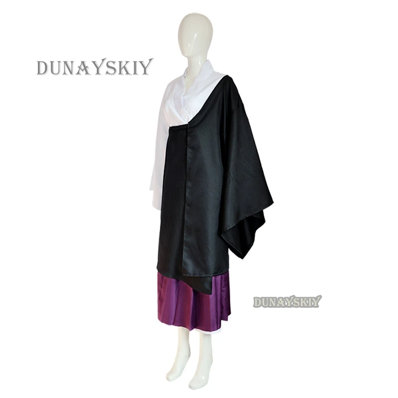 Аниме дзюдзюцу Ураме косплей костюм с белыми короткими волосами Хэллоуин