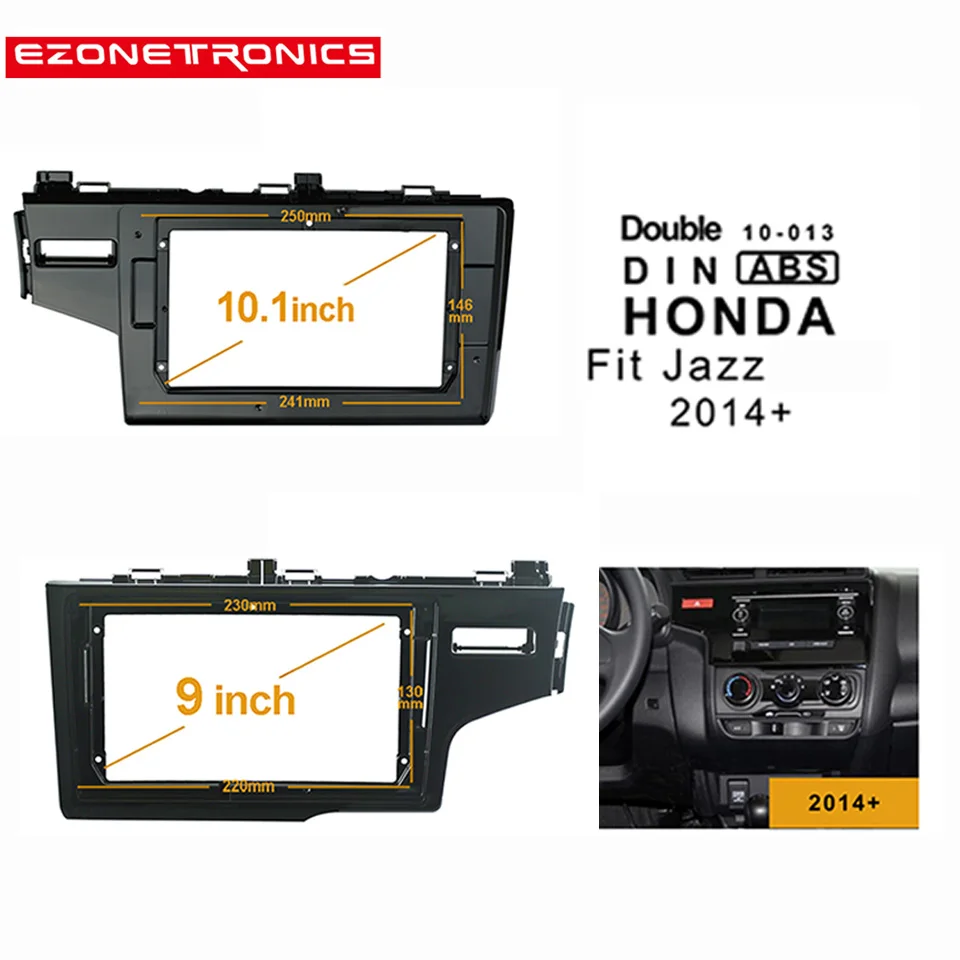 1/2Din Автомобильная DVD-рамка аудио адаптер комплекты отделки приборной панели Facia