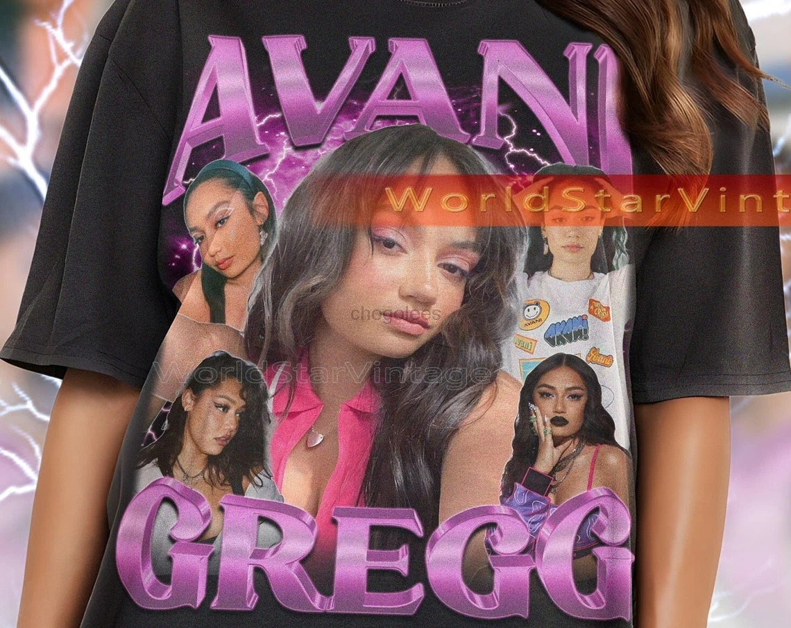 Винтажная рубашка AVANI GREGG Avani Gregg Homage Футболка Футболки с фанатом Ретро 90-е Influencer