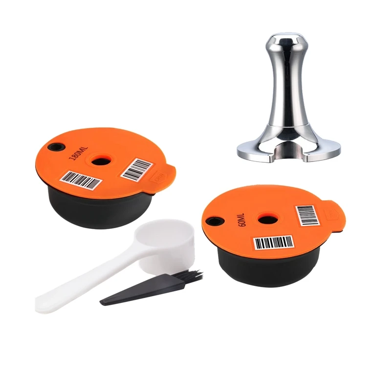 

Reusable Coffee Capsules Pods For Tassimo Machines Coffee Filter Refillable Coffee Pod With Coffee Powder Hammer