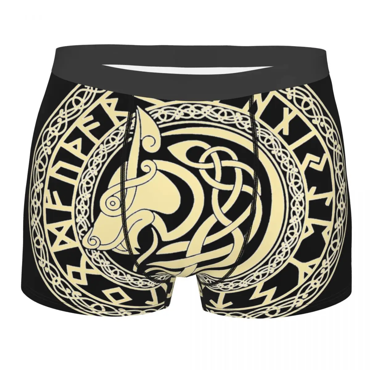 

Wolf Man's Boxer Briefs Underwear Viking Ragnar Lagertha Game Highly Breathable High Quality Sexy Shorts Gift Idea