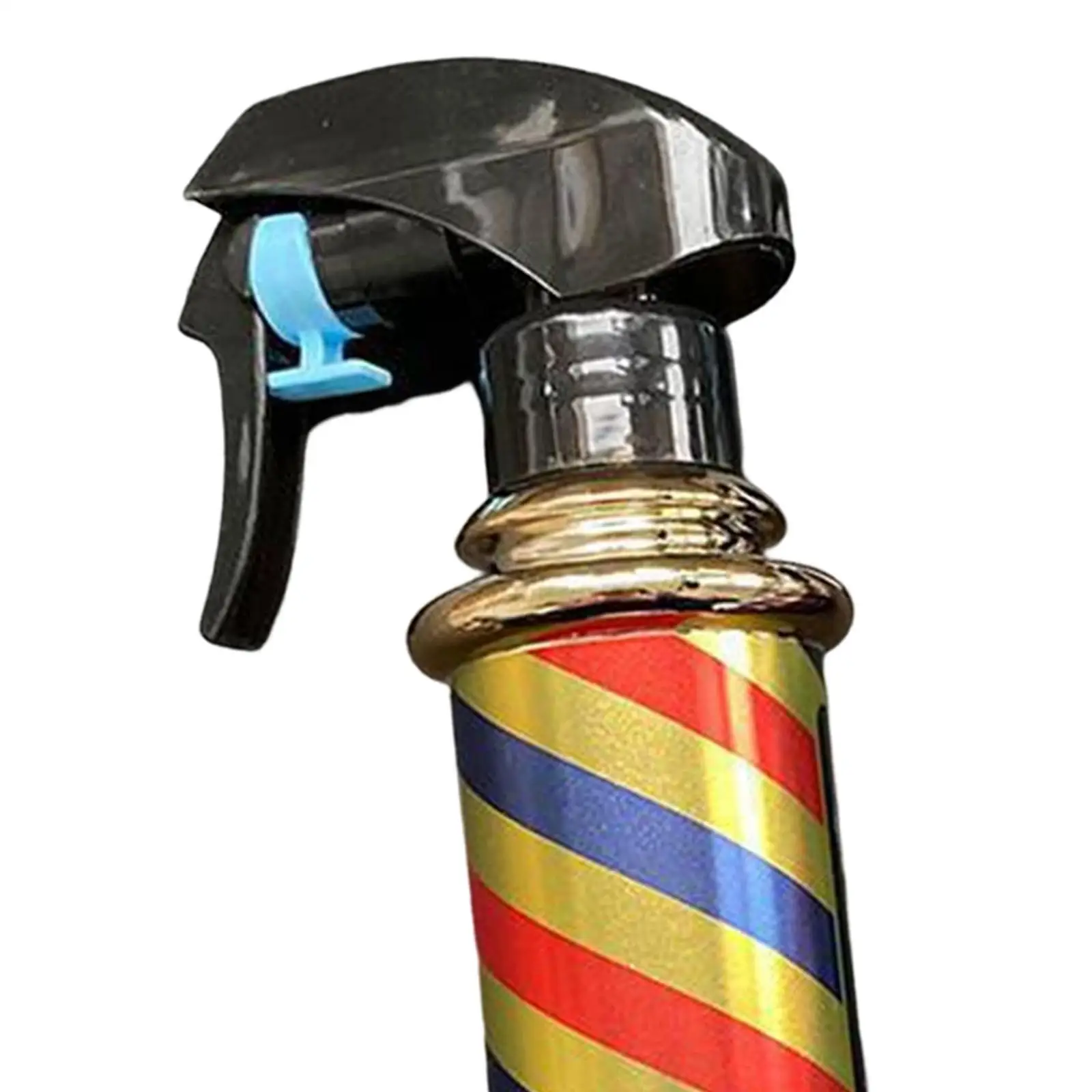 

Multifunctional Barber Spray Bottle Retro Stripes for Salon Barber Studio Golden