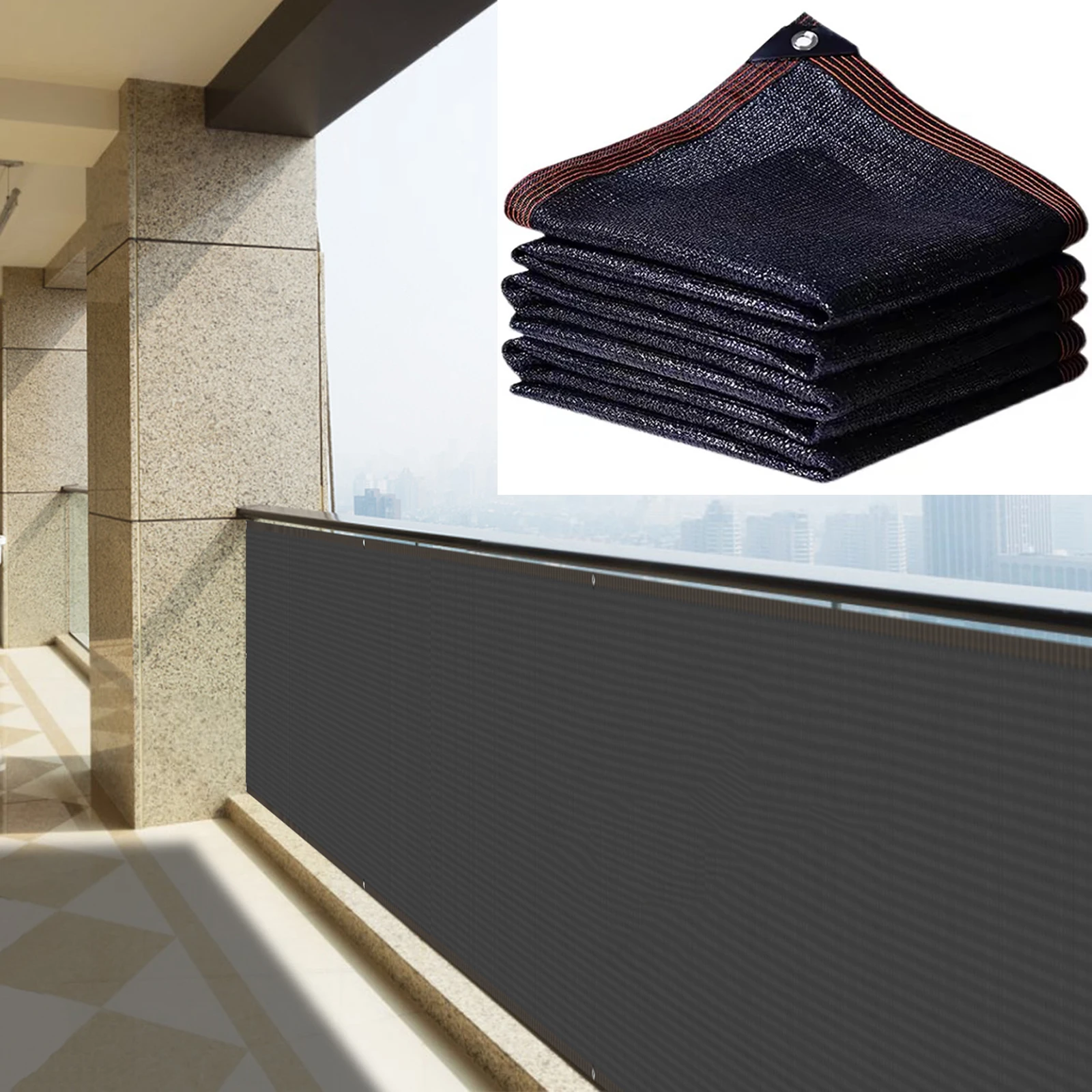 Балконная солнцезащитная сетка для конфиденциальности экран забора уличные