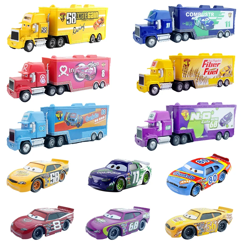 Игрушечные машинки Disney Pixar Тачки 2 Молния Маккуин Джексон шторм Мак дядюшка