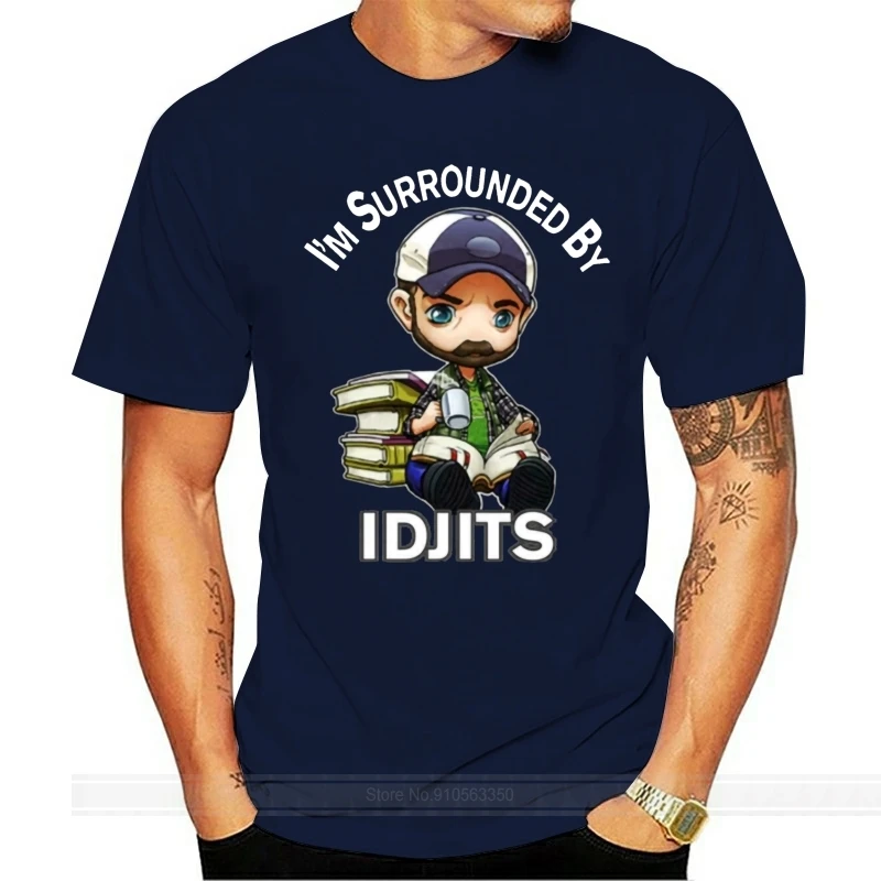 

Сверхъестественная Мужская футболка с надписью «Im Surround By Idjits», M3Xl, Американская футболка, размер S-Xxl, футболка высшего качества