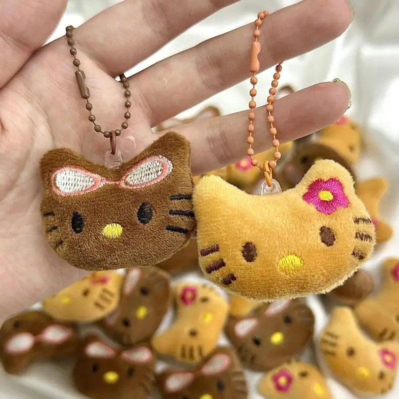 

Женский плюшевый брелок с мультяшным рисунком, Милая Черная кожа, подвеска для рюкзака, украшение, подарок на день рождения для девочек