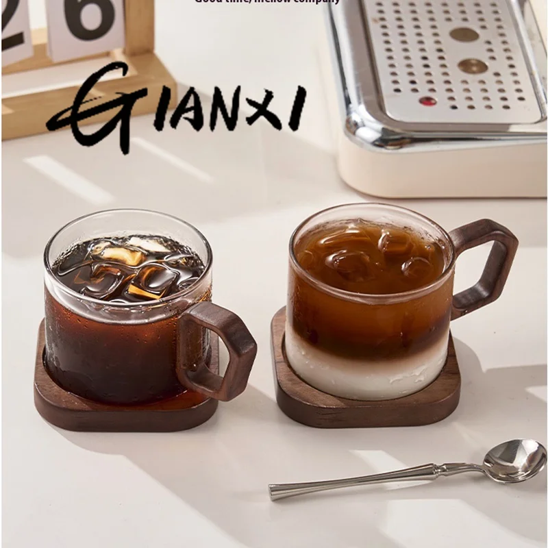 Кофейная чашка GIANXI с крышкой набор чашек для латте и блюдца премиум-класса