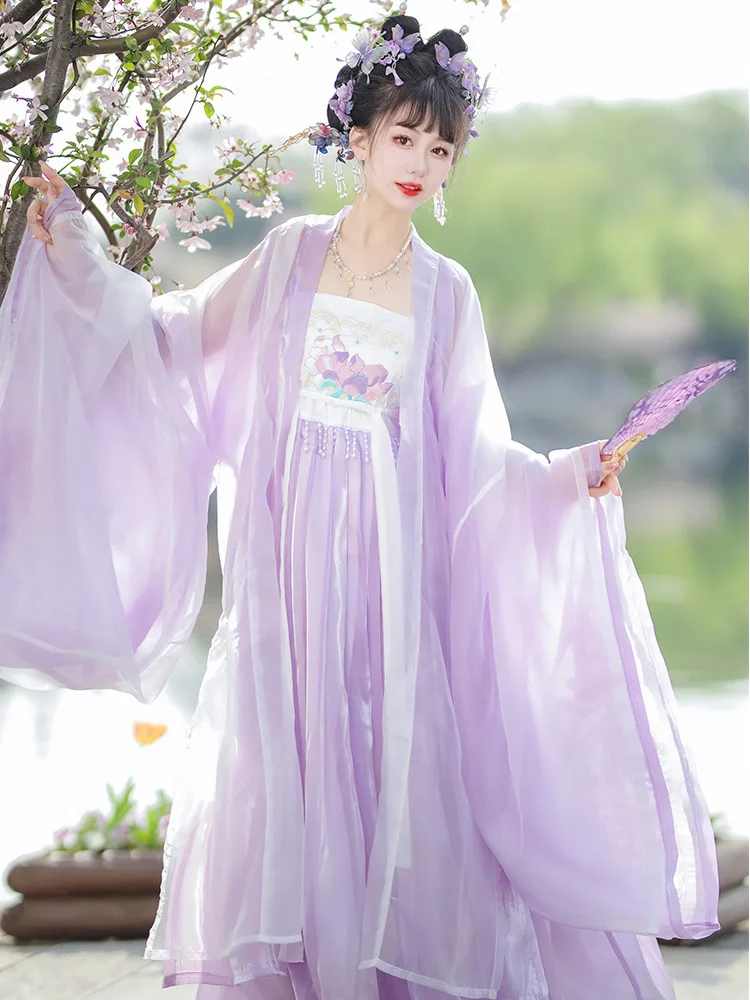 NT235 оригинальное женское древнее платье династии Тан Ханфу рубашка с большими