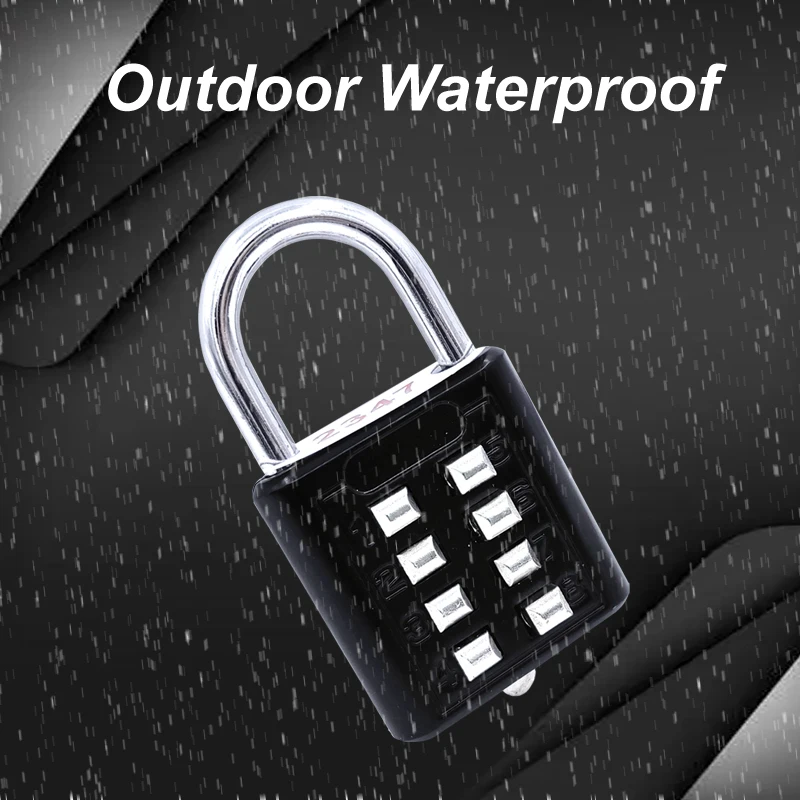 Замок с кодом паролем замок комбинированный из сплава 8 цифр защита для багажа