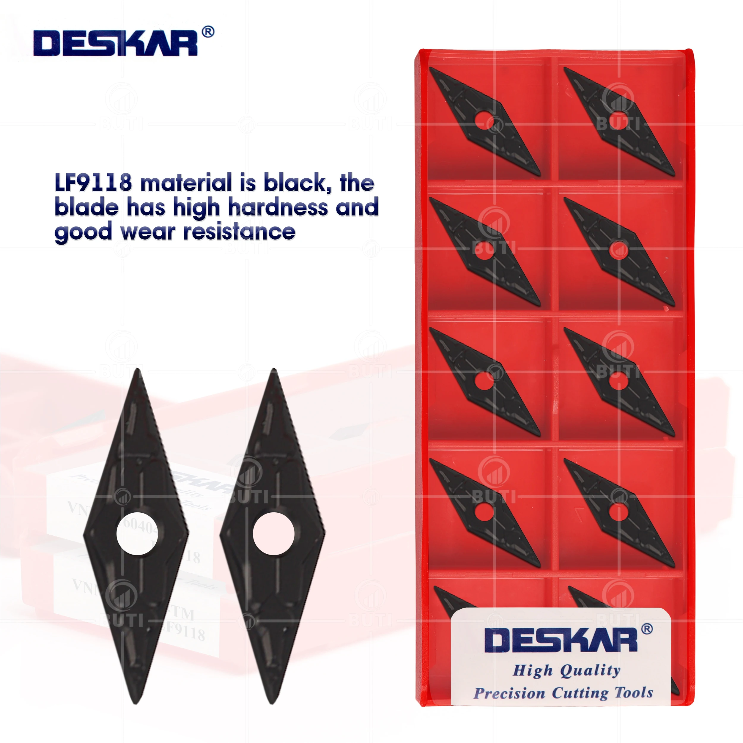 DESKAR 100% оригинальный VNMG160404 VNMG160408 VNMG160412-TM LF9118 токарный станок с ЧПУ, внешний карбидный фрезерный станок