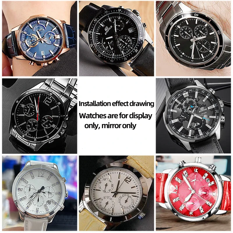 Зеркальные аксессуары для часов Casio EFR-303 EFV540 MDV-106 MTP1374 зеркальное покрытие из