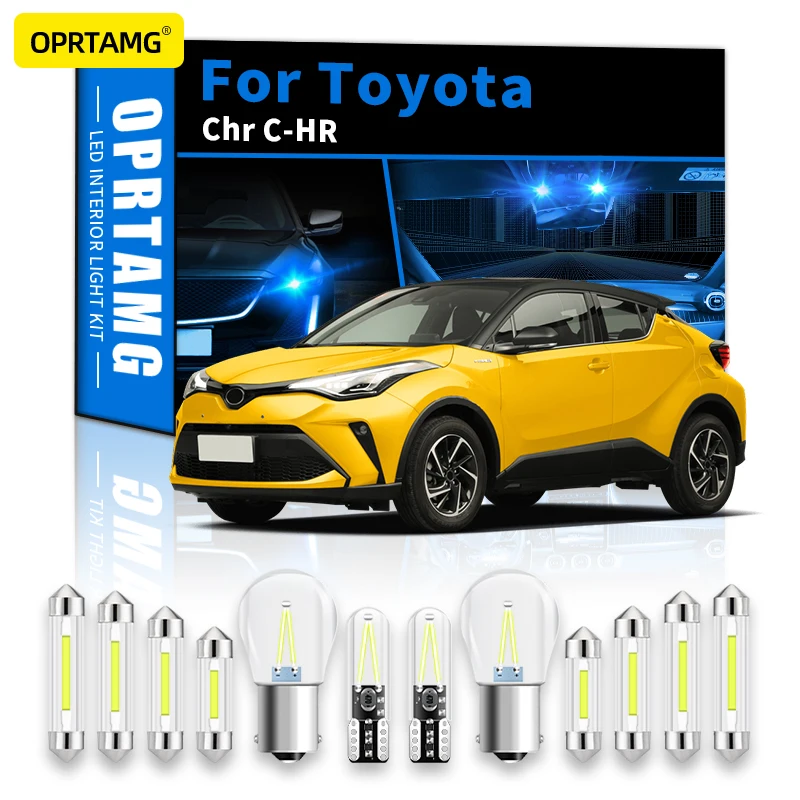 

OPRTAMG Canbus t10 w5w c5w 1156 ba9s led For Toyota Chr C-HR 2006-2022 Car Interior Dome Trunk License Plate Light Car Lighting