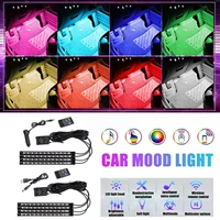 rgb led car interior ambient lights colorful car atmosphere light cigarette with interior lighter decorative auto light foo a8p9