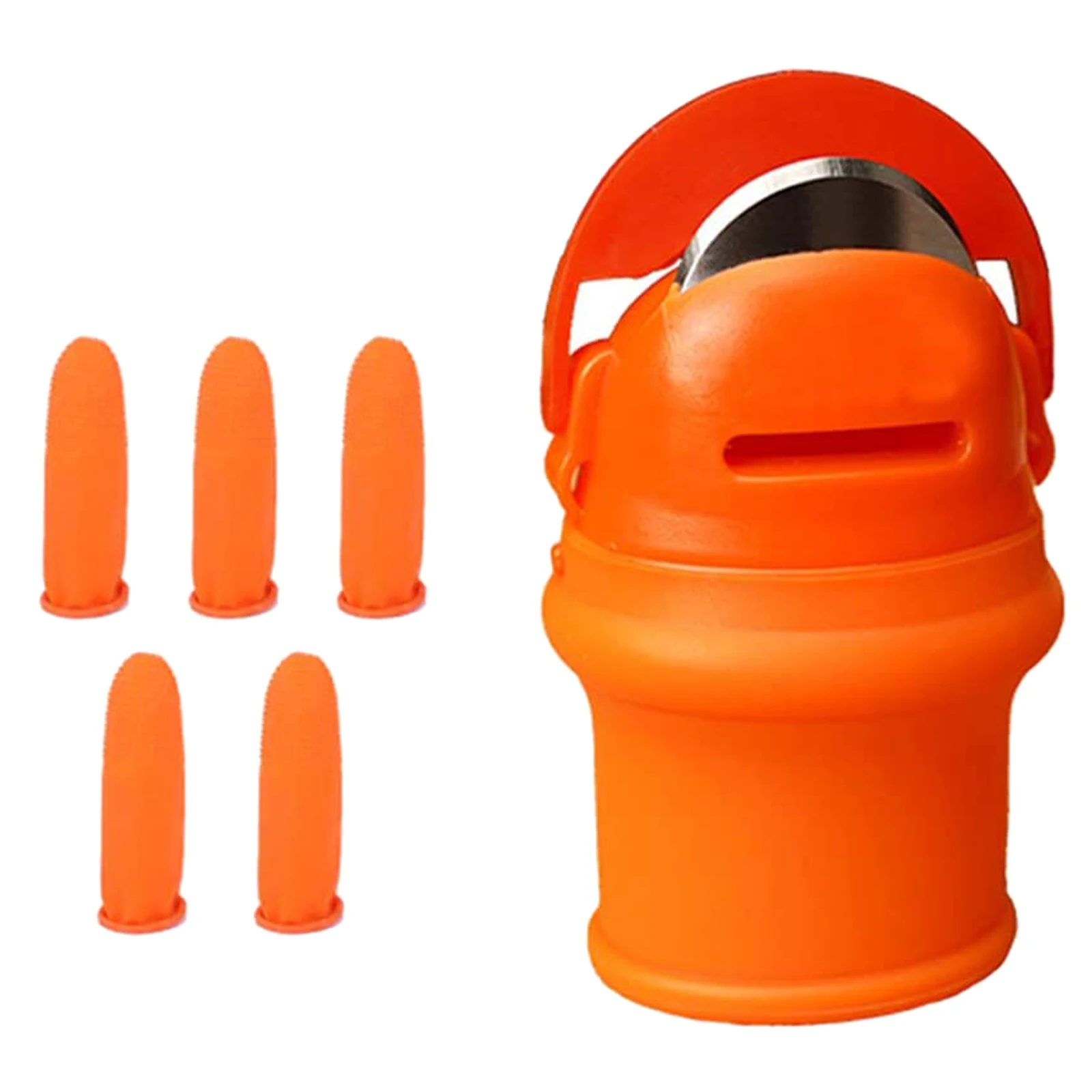 

1 Set Silicone Finger Protector With Blade Fruits Vegetable Thumb Knife Finger Guard Kitchen Gadgets Kitchen Knives Accessories