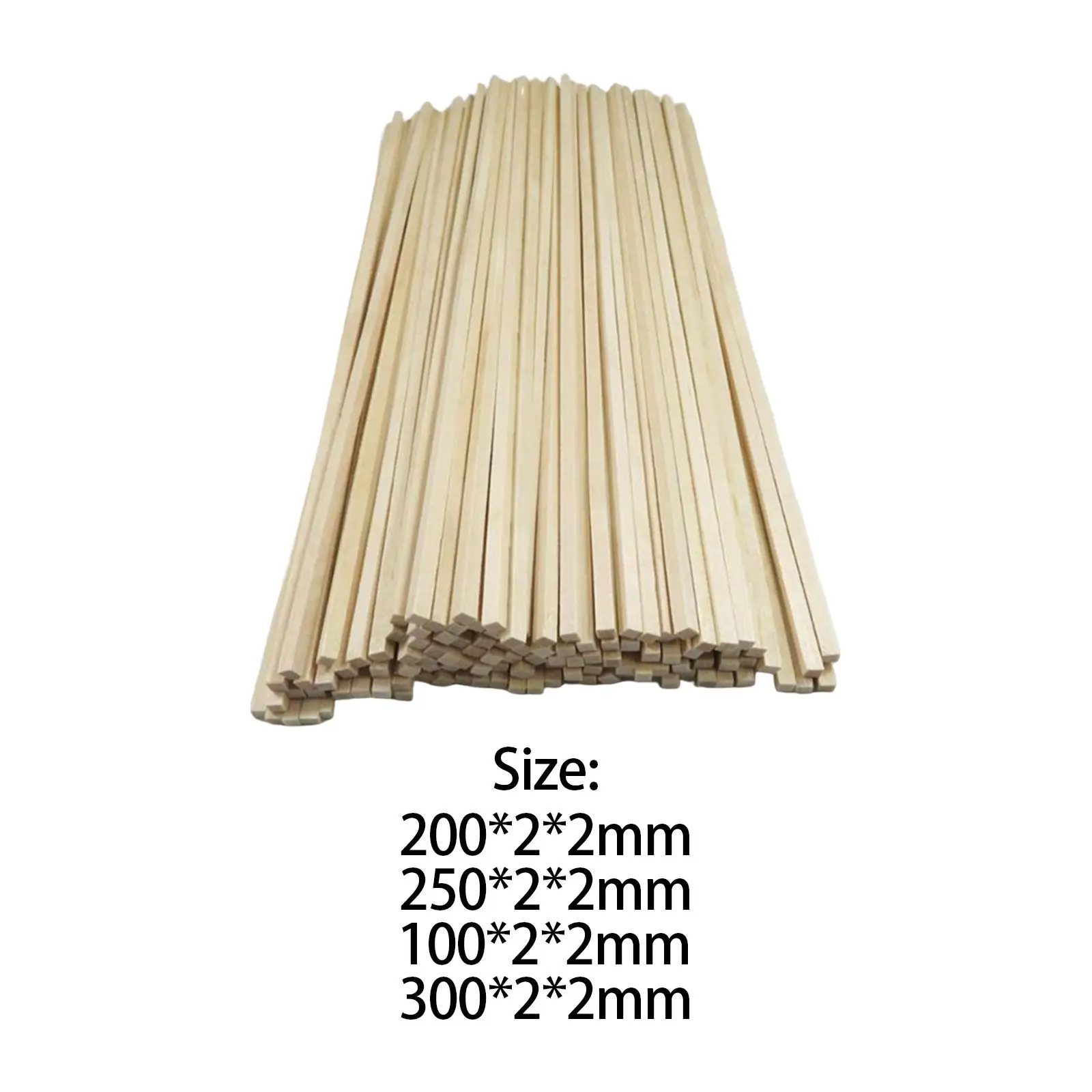 

100x Unfinished wood Smooth Unfinished wood Sticks Dowel Strips Hardwood Strips for Crafts Kid'S Crafts DIY Projects
