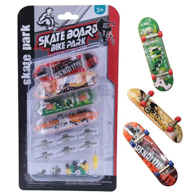 

Mini Finger Skateboard Toy 4pcs Small Skateboard Toy Finger Boards Set Finger Boards In Assorted Designs Fingerboard Skateboard