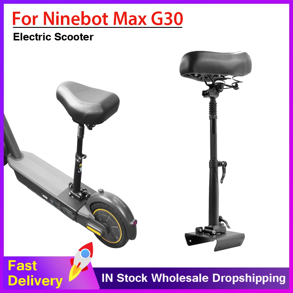 

Electric Scooter Cushion Chair Seat Adjustable Folding Saddle For Segway Ninebot Max G30 Accessories Soft Butt Chair Parts