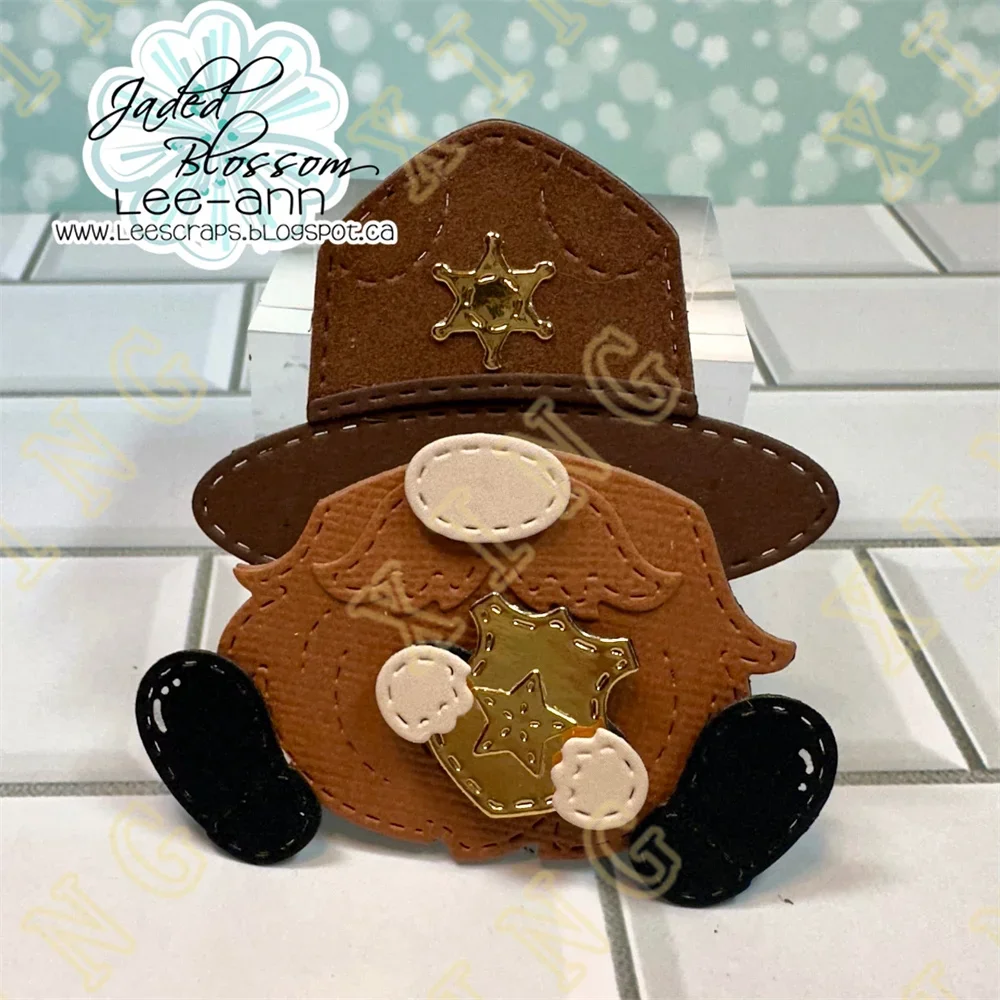 Новое поступление металлические штампы и Gnome Police Add Ons Gnomeland Security для скрапбукинга