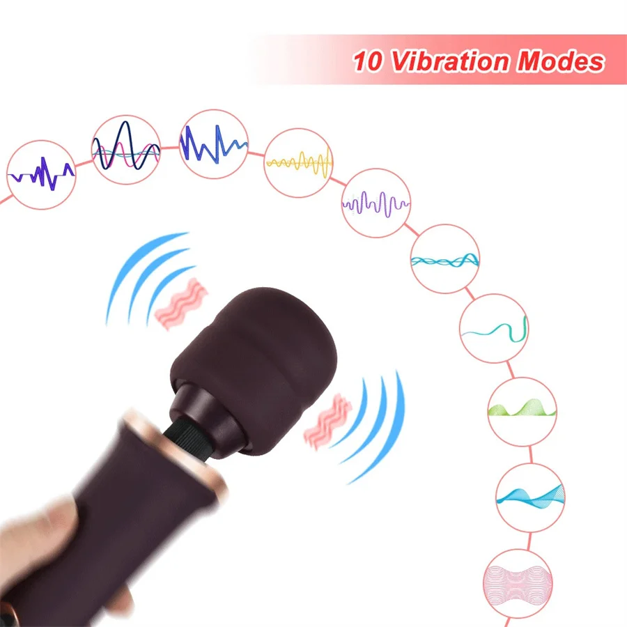 10-скоростной мощный вибратор с волшебной палочкой ручной AV-палка большой