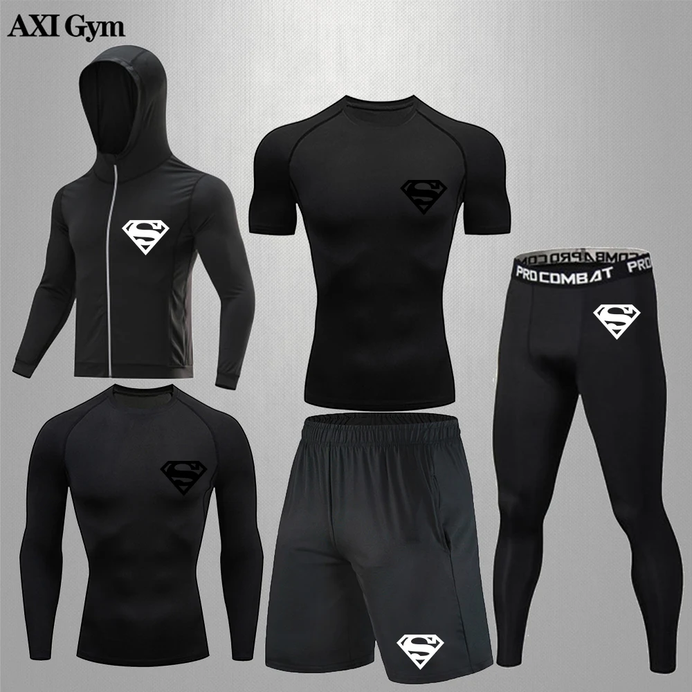 

Rashguard Boxing Jiu Jitsu Compression Training Tights Men's Gym Fitness Jogging Quick Dry Sportswear Track And Field Sweatshirt