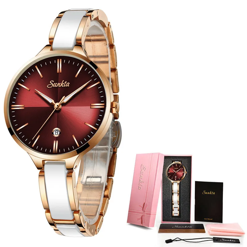 New Fashion Ladies Wrist Watches Dress Watch Women Luxury Watches Stainless Steel Silver Elegant Clock Women Wristwatch Female