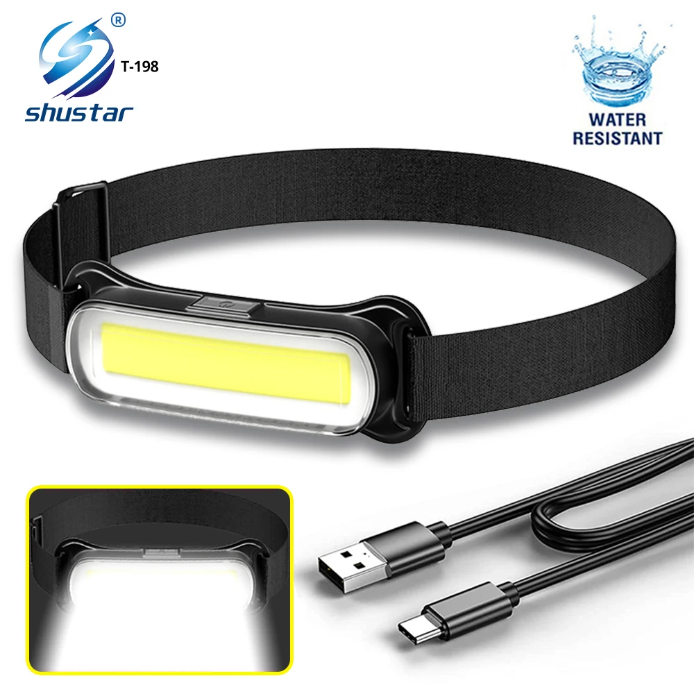 USB Перезаряжаемый светодиодный налобный фонарь