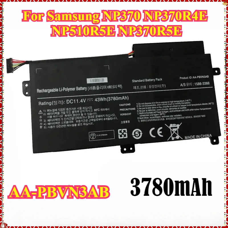 AA-PBVN3AB Аккумуляторы для ноутбуков Samsung NP370 NP370R4E NP510R5E NP370R5E NP450R5V NP450R4V NP470R5E 510R5E BA43-00358A
