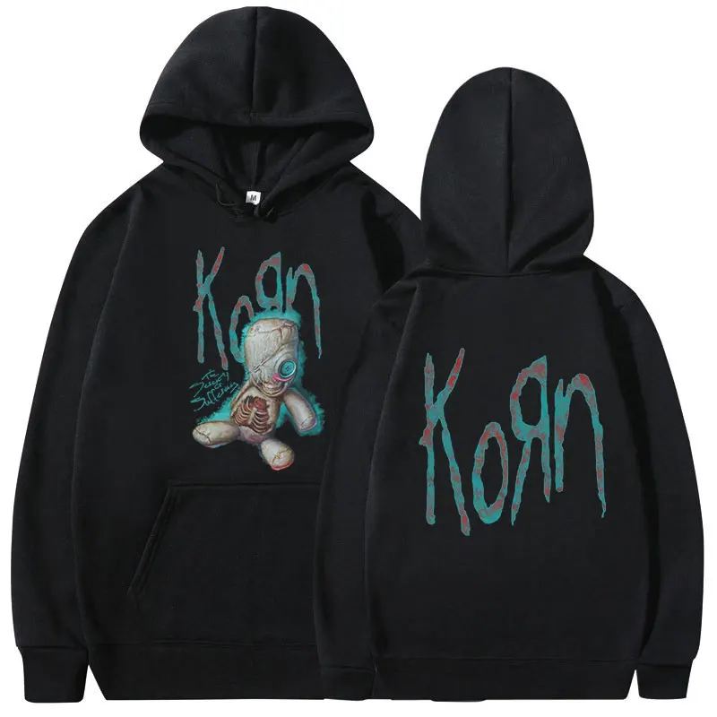 

Korn Issues Rock Band Music Album Hoodie Men's Vintage Metal Gothic Oversized Hoodies Streetwear Hip Hop Punk Hooded Sweatshirt