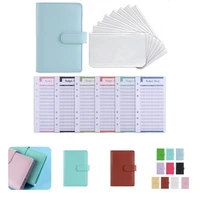1 set notebook premium reusable magnetic buckle closure undated binder budget planner for school planner schedule book