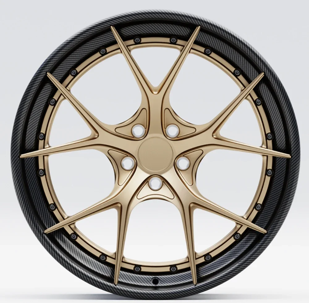 Обод колеса из углеродного волокна 2 шт. кованое колесо для RS 3/4/5/6 /7/Q3/Q8/e-tron e-tron GT TTS