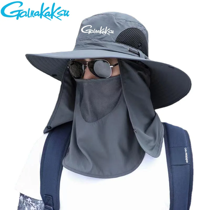 

Fishing Hat Masked Neck Protection Fisherman Brand Summer Outdoor Sports Breathable Sun Hat Large Brim Sun Protection Sun Hats