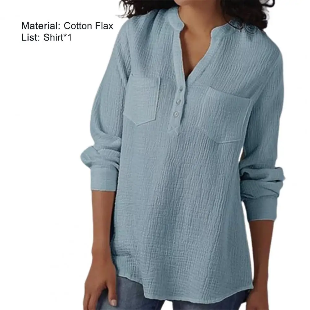 Женская рубашка привлекательная супермягкая хлопковая льняная женская блузка