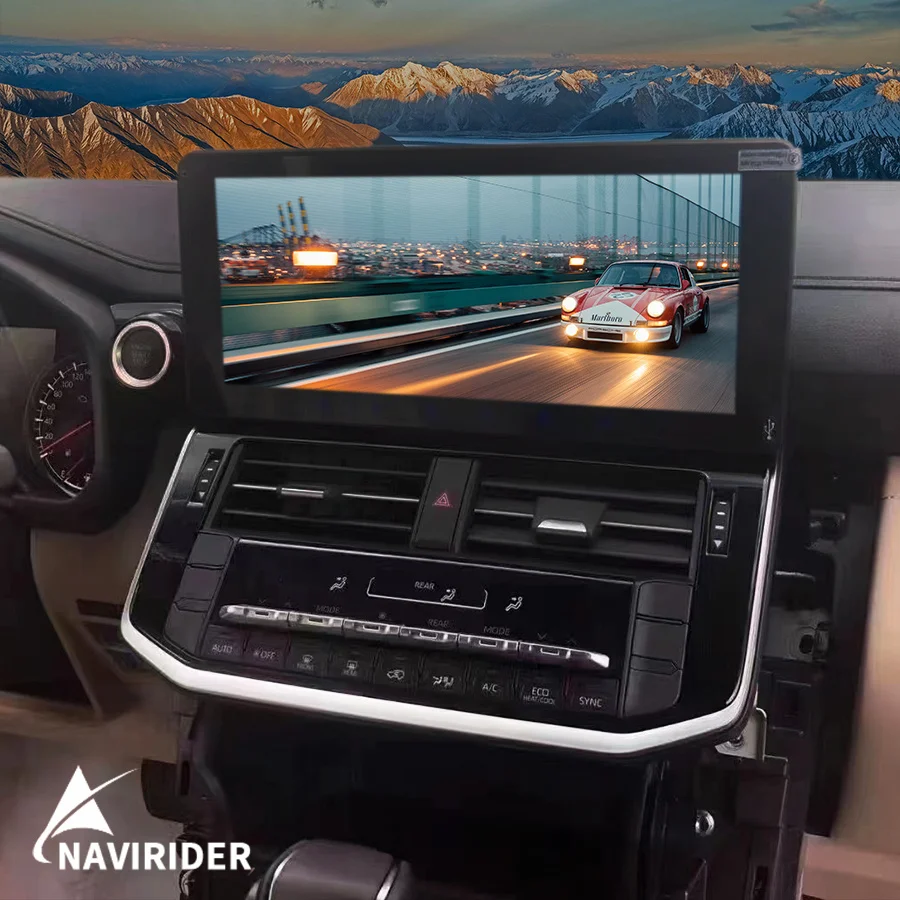 

1920*720 QLED экран мультимедийный видеоплеер для Toyota Land Cruiser LC300 2021 2022 CarPlay Автомагнитола Android Авторадио 128 ГБ