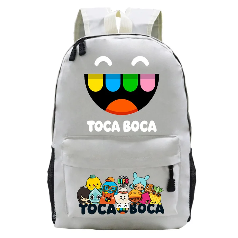 

2023 New Toca Life World Game Children's Cartoon Schoolbag Boca Boys and Girls Gifts Casual Shoulder Backpack Travel Bag