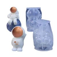 astronaut candle silicone mould diy epoxy mould home gypsum decoration astronaut handmade scented candle crafts making