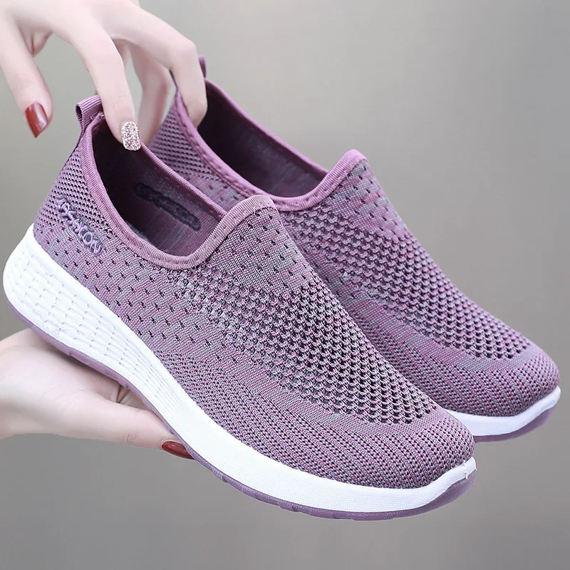 

Casual Shoes Women Breathable Outdoor Sports Cloth Shoe One Pedal Old Beijing Sneakers Fashion Woman Loafers 2023