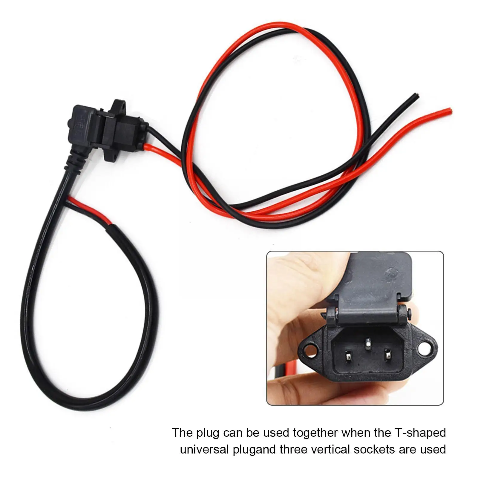 

Зарядный штекер для электровелосипеда, Электрический трехколесный сердечник, кабель, аксессуары, Т-образный разъем, кабель для зарядки L2c3