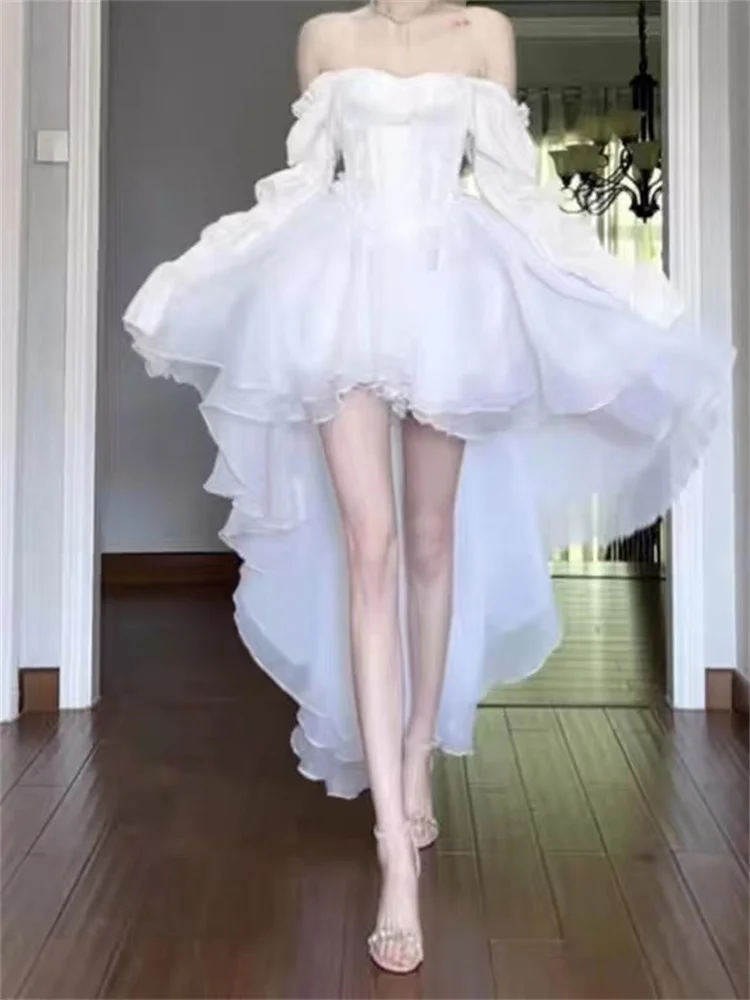 

Light Luxury Socialite French Unique Super Fairy Heavy Industry Lace Temperament Self-cultivation Inner Dress