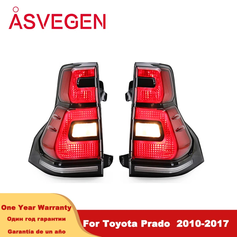 

LED Tail Lights For Toyota Prado Taillight 2010-2017 Car Accessories DRL Dynamic Turn Signal Lamps Fog Brake Reverse Light