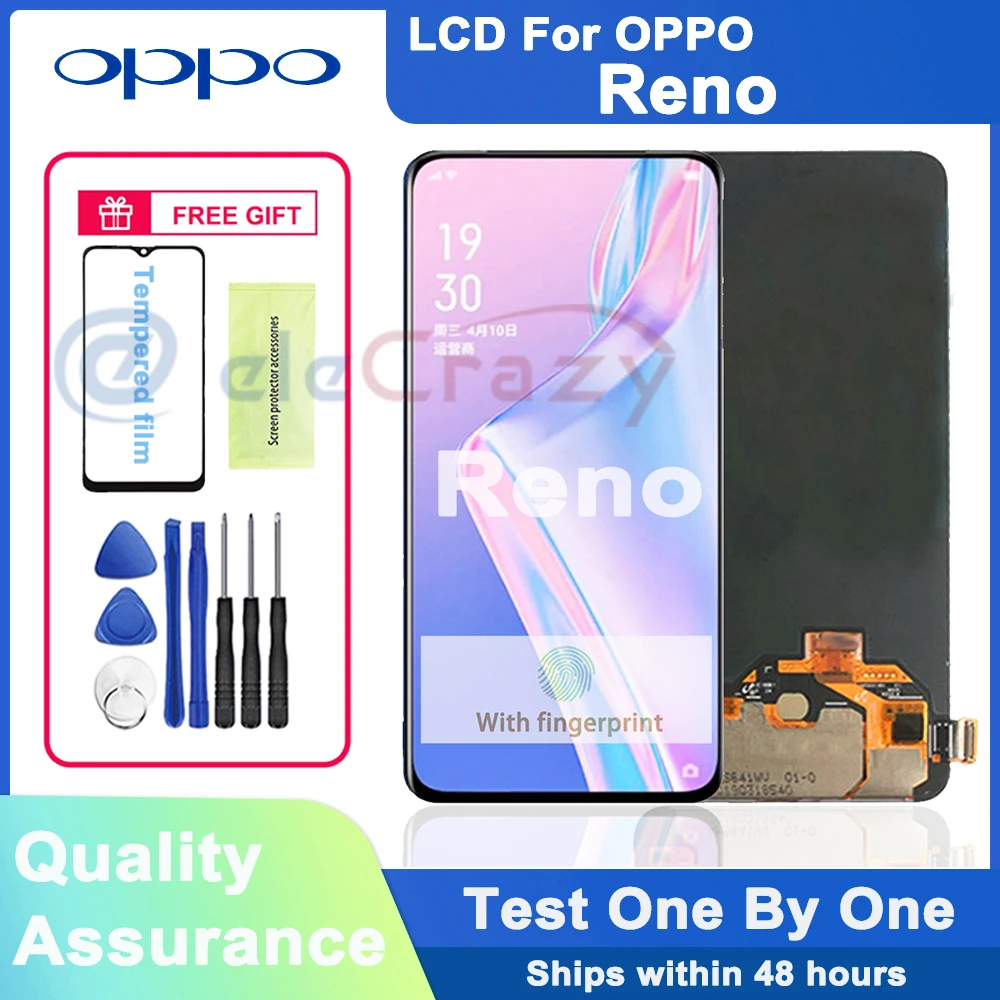 

Оригинальный ЖК-дисплей 6,4 дюйма для OPPO Reno, ЖК-дисплей для замены для OPPO Reno PCAT00 PCAM00 CPH1917 ЖК-дисплей