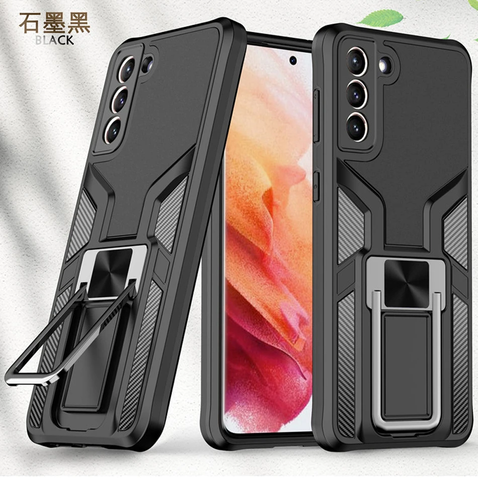 

For Samsung S21 FE Shockproof Case Samsung Galaxy S21 Ultra 5G Note 20 Military Ring Back Cover for Galaxy S21 S 20 Plus Shell