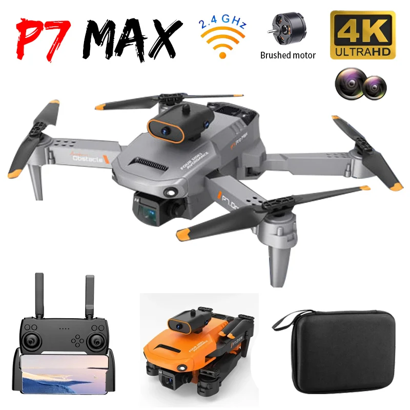 2022 NEW P7 WIFI Drone 4K HD 360 Double Camera Obstacle Avoidance Drones Aerial Photography Four-Axis Rc Helicopter Kid Toy Gift