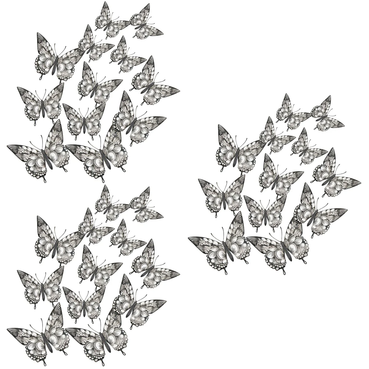 

72 Decorative Butterflies Sticker Wall Butterflies Ornament Wedding Decor