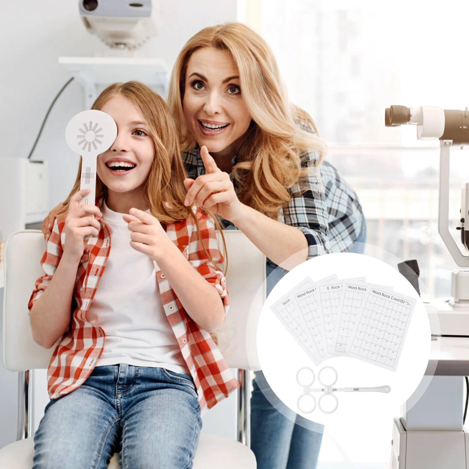 Учебный оптический переворачивающийся объектив линейка для зрачков