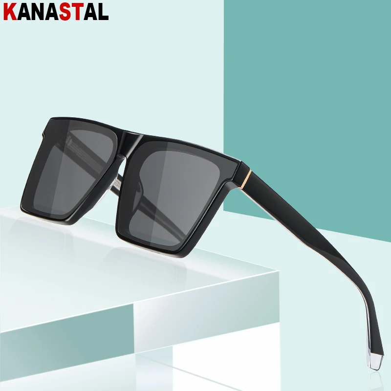 

Men Polarized Sunglasses Plate Square Eyeglasses Frame UV400 Fashion Women Shade Sun Glasses Travle Outdoors Cycling Eyewear