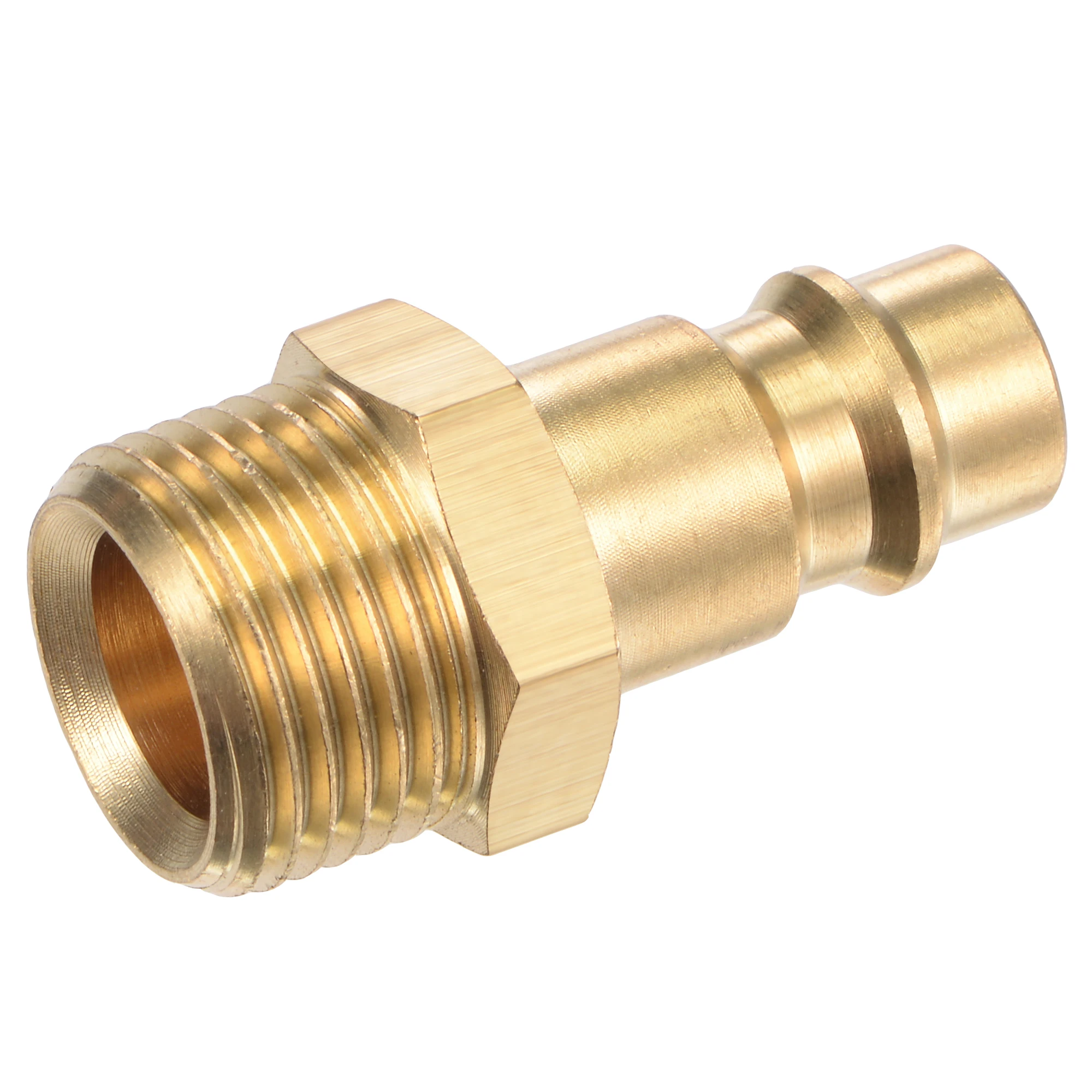 

Uxcell Brass Barbed Fitting 3/8NPT Male Thread to 12mm OD Hex Pipe Connector Adapter 1 Pcs